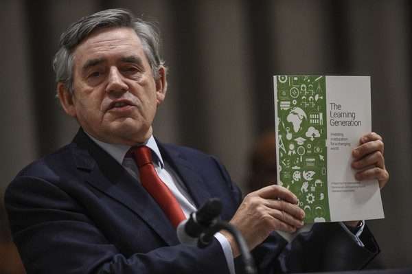 Gordon Brown launches The Learning Generation Report Gordon Brown launches The Learning Generation Report